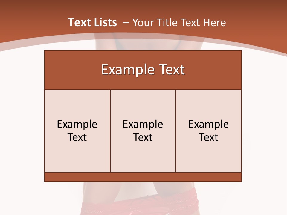 Pants Floor Attractive PowerPoint Template