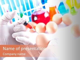 Vegetable Experiment Toxic PowerPoint Template