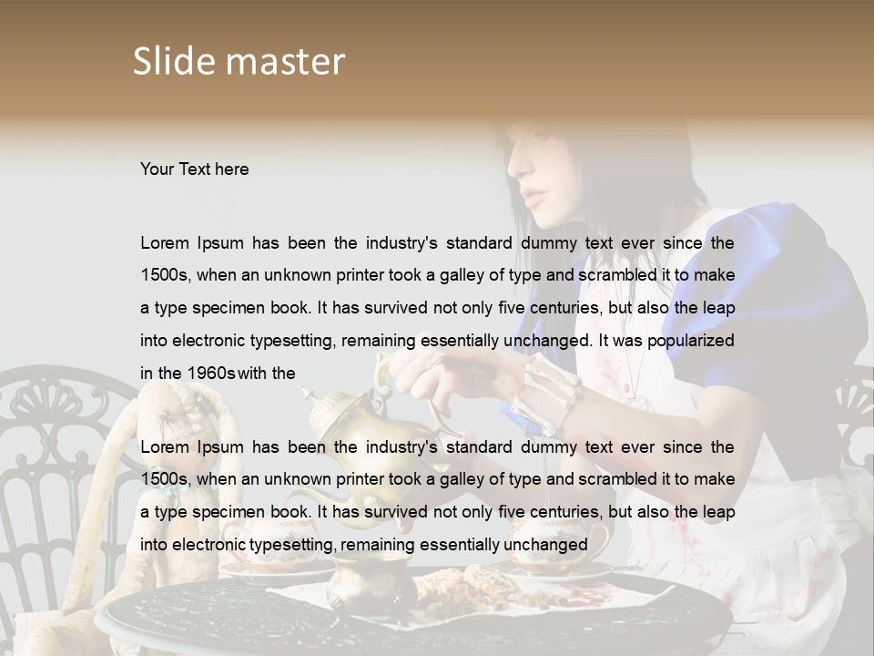 Blood Fairytale Cosplay PowerPoint Template