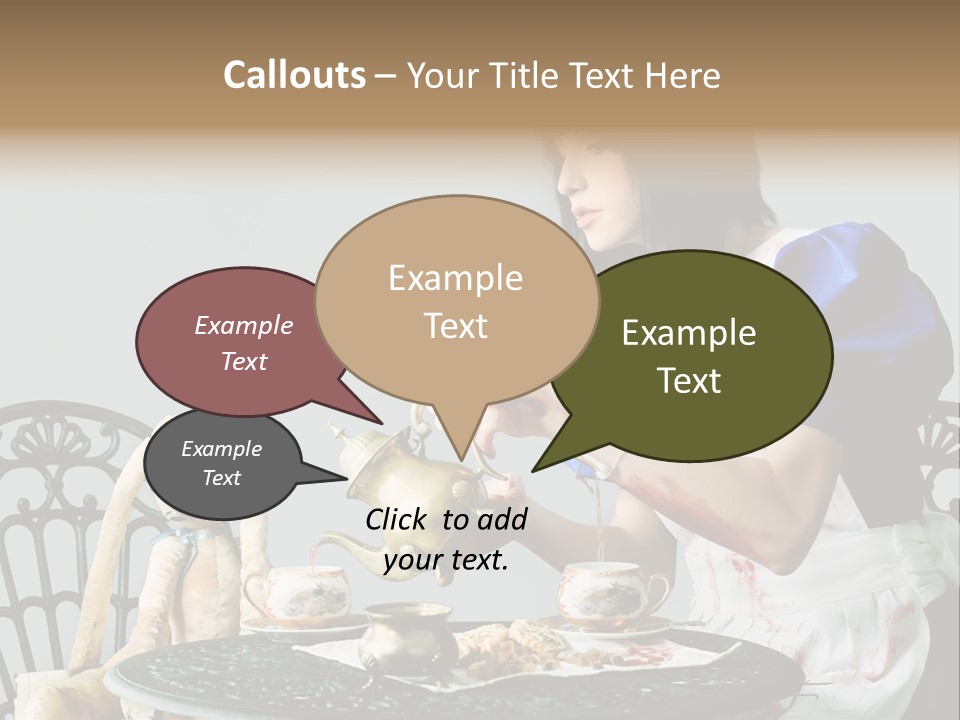 Blood Fairytale Cosplay PowerPoint Template