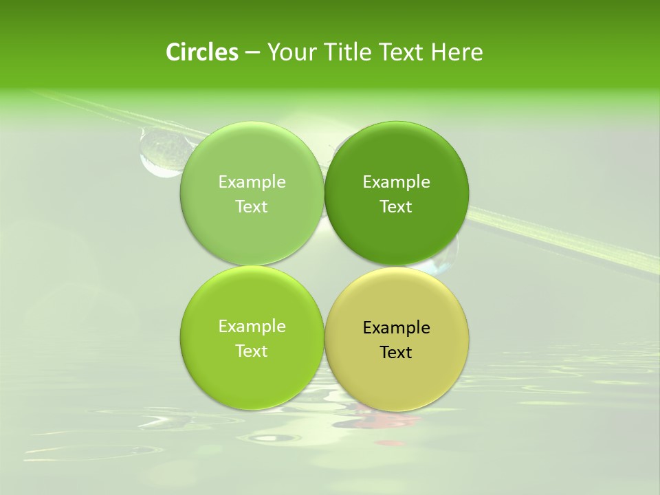 A Lady Bug Sitting On Top Of A Green Leaf PowerPoint Template