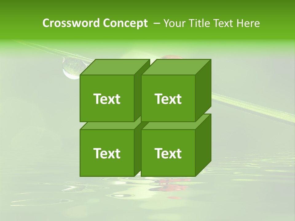 A Lady Bug Sitting On Top Of A Green Leaf PowerPoint Template