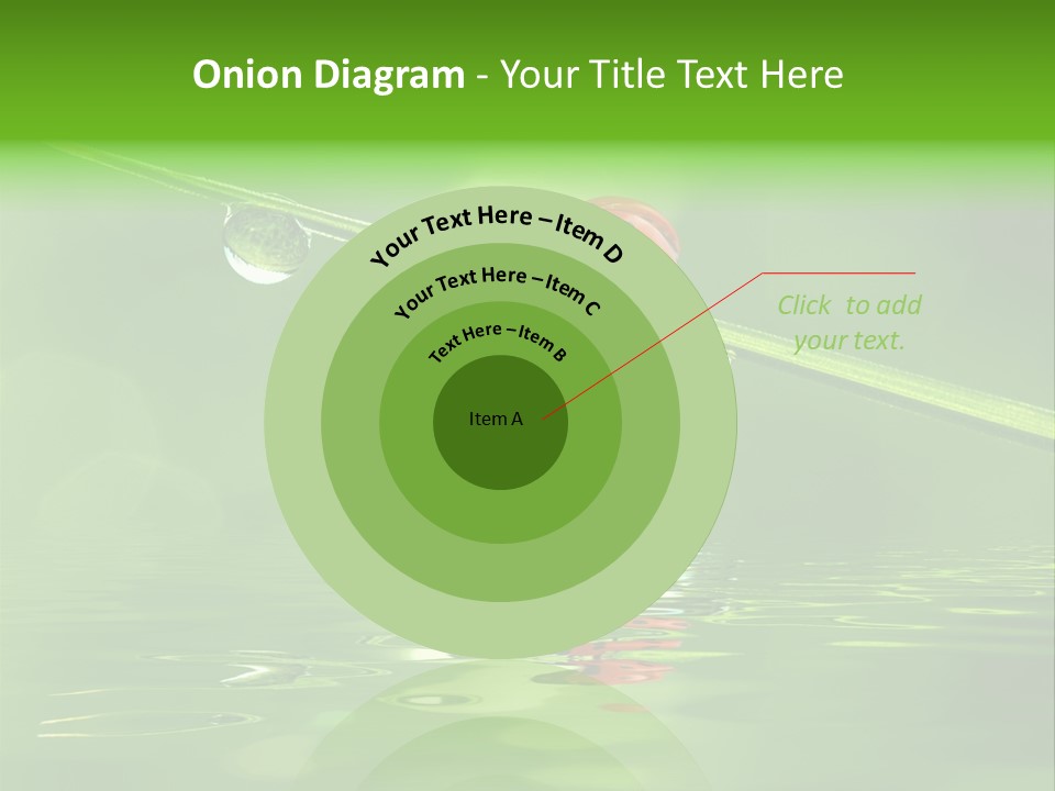 A Lady Bug Sitting On Top Of A Green Leaf PowerPoint Template