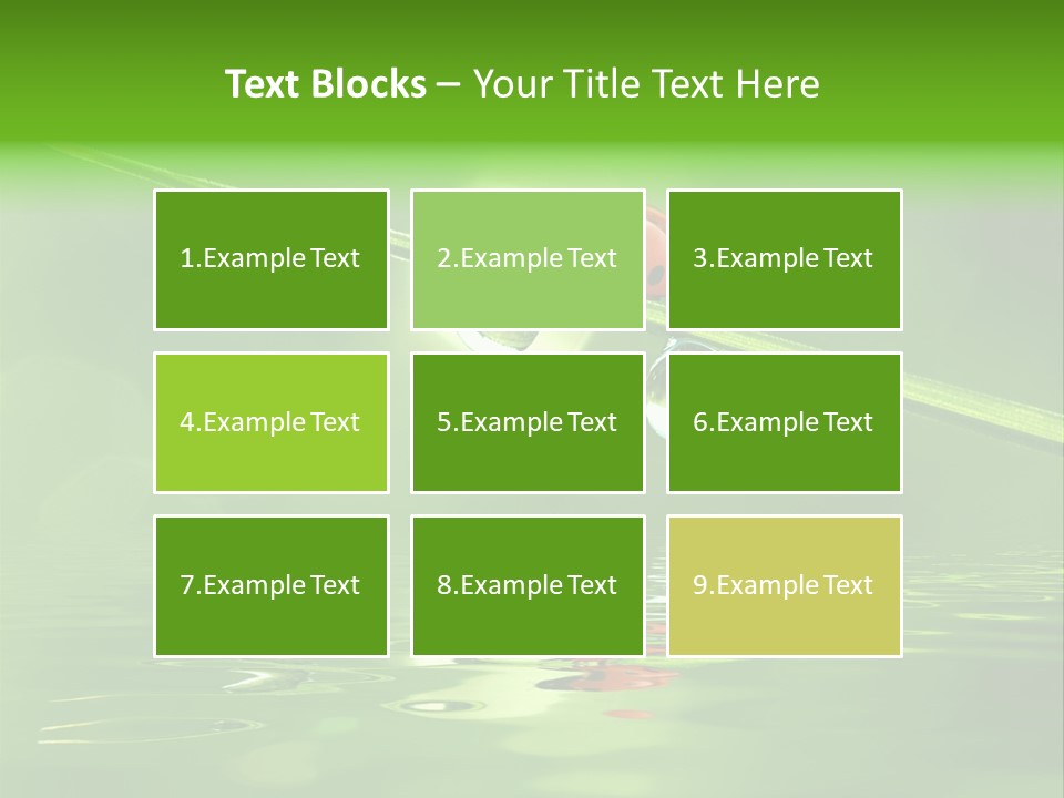 A Lady Bug Sitting On Top Of A Green Leaf PowerPoint Template