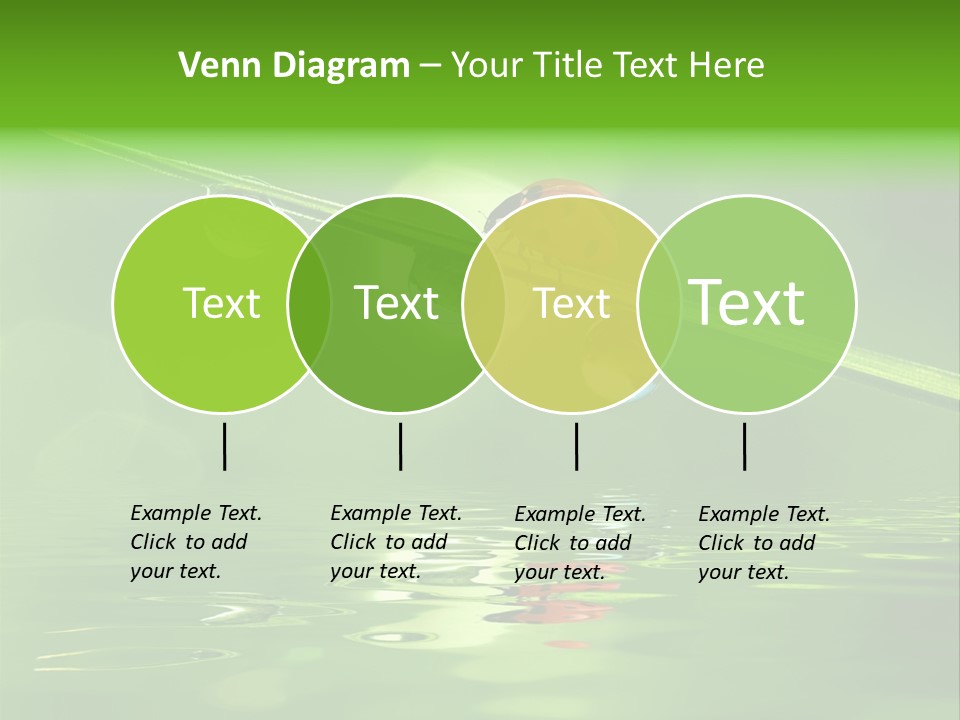 A Lady Bug Sitting On Top Of A Green Leaf PowerPoint Template