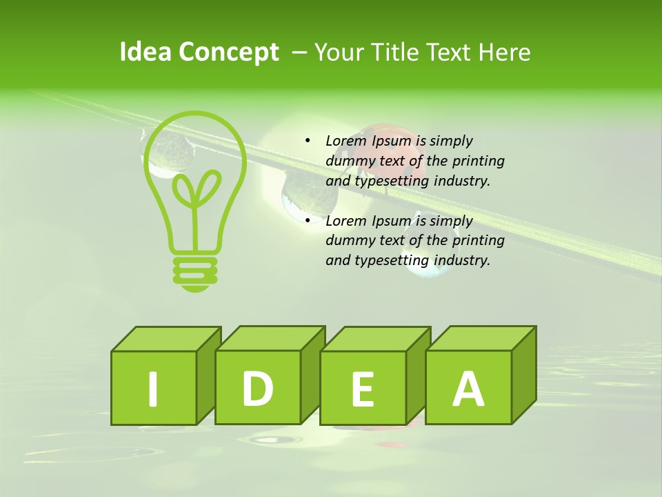 A Lady Bug Sitting On Top Of A Green Leaf PowerPoint Template