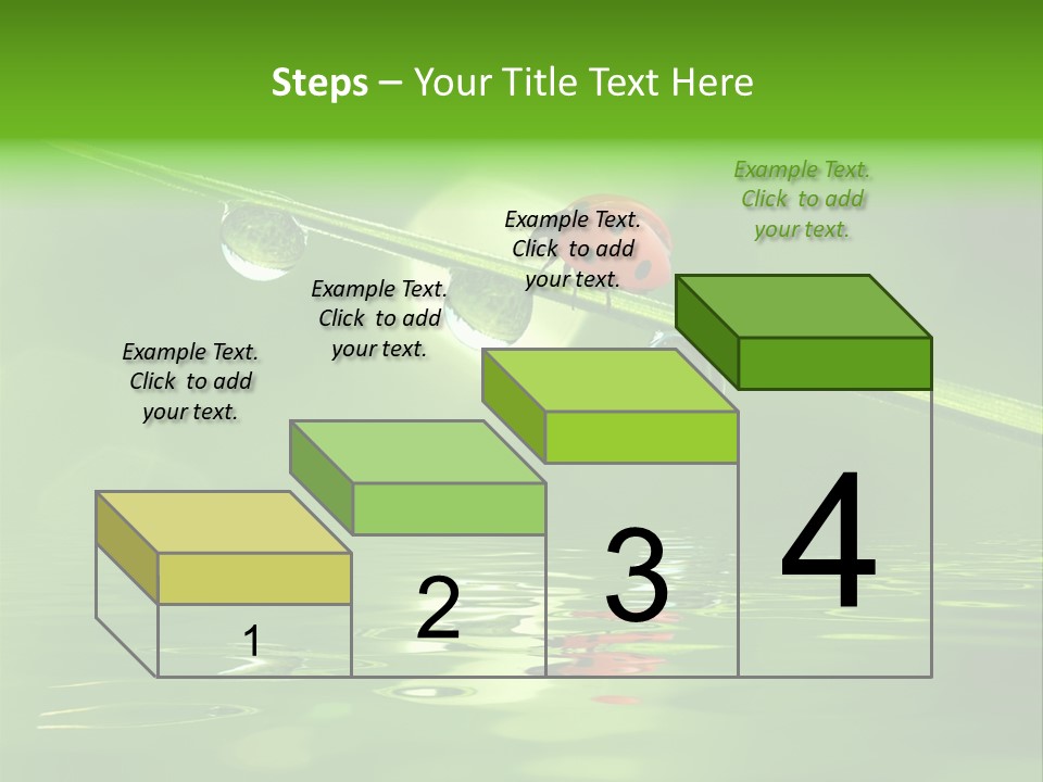A Lady Bug Sitting On Top Of A Green Leaf PowerPoint Template