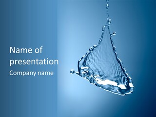 Drops Fire Liquid PowerPoint Template