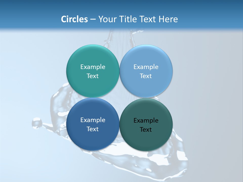 Drops Fire Liquid PowerPoint Template