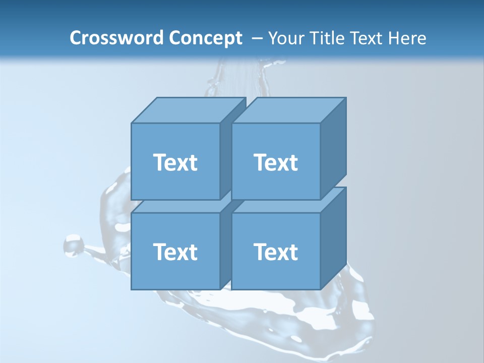 Drops Fire Liquid PowerPoint Template