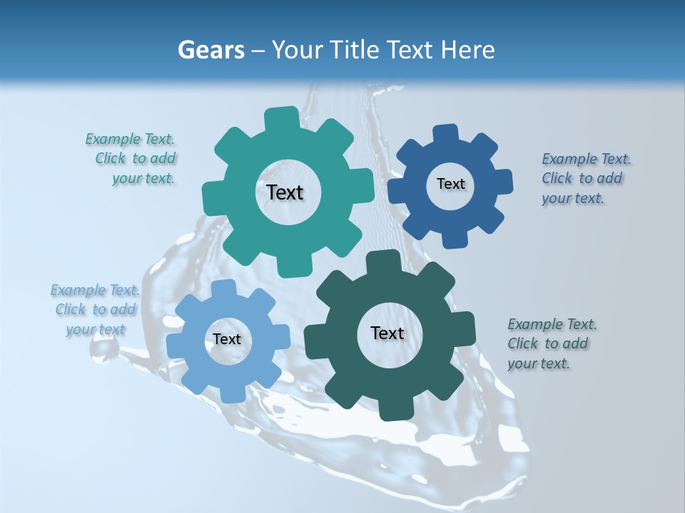 Drops Fire Liquid PowerPoint Template