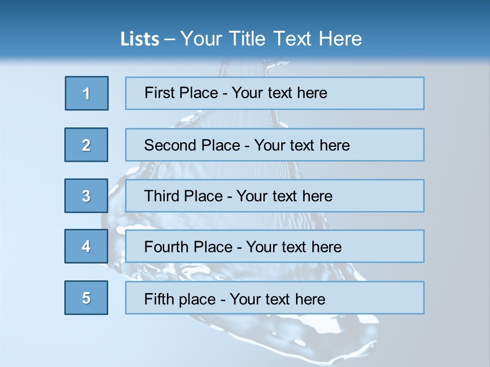 Drops Fire Liquid PowerPoint Template
