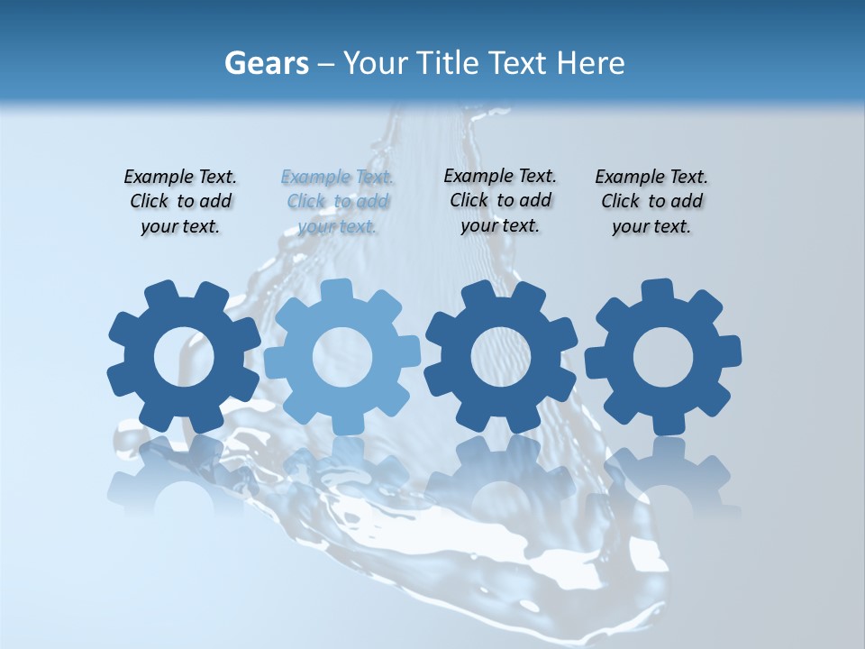 Drops Fire Liquid PowerPoint Template