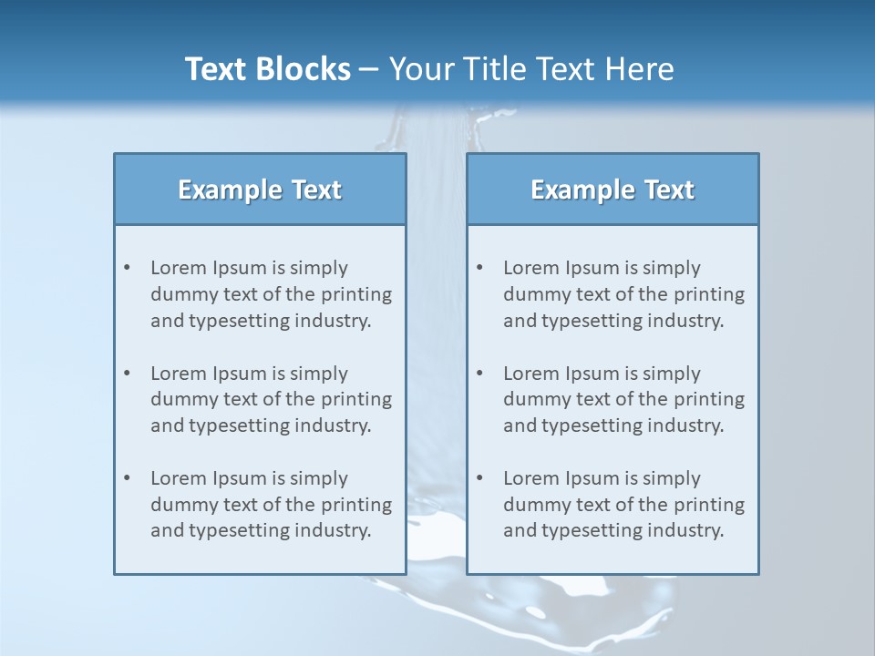 Drops Fire Liquid PowerPoint Template