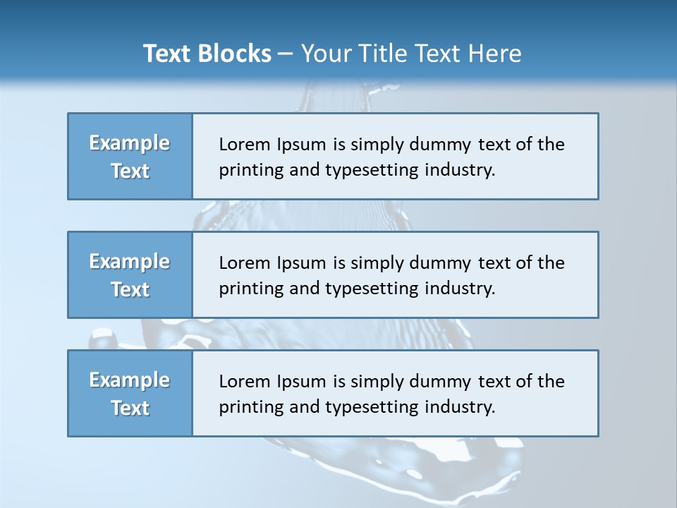 Drops Fire Liquid PowerPoint Template