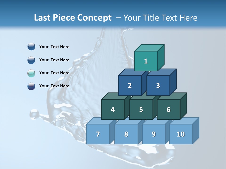 Drops Fire Liquid PowerPoint Template