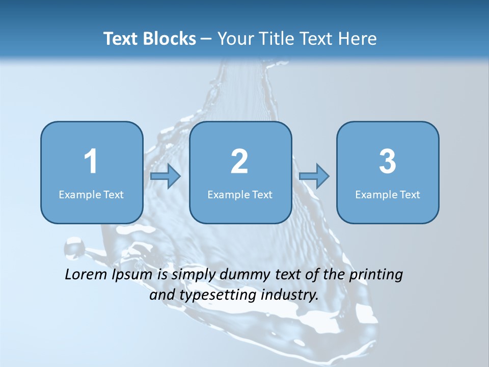 Drops Fire Liquid PowerPoint Template
