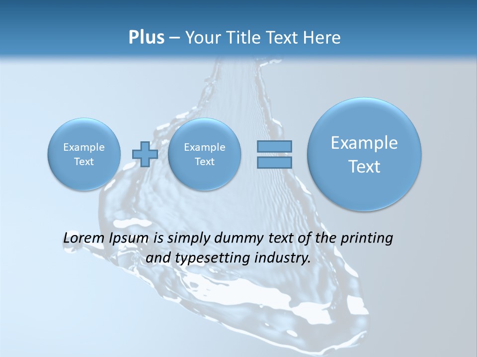 Drops Fire Liquid PowerPoint Template