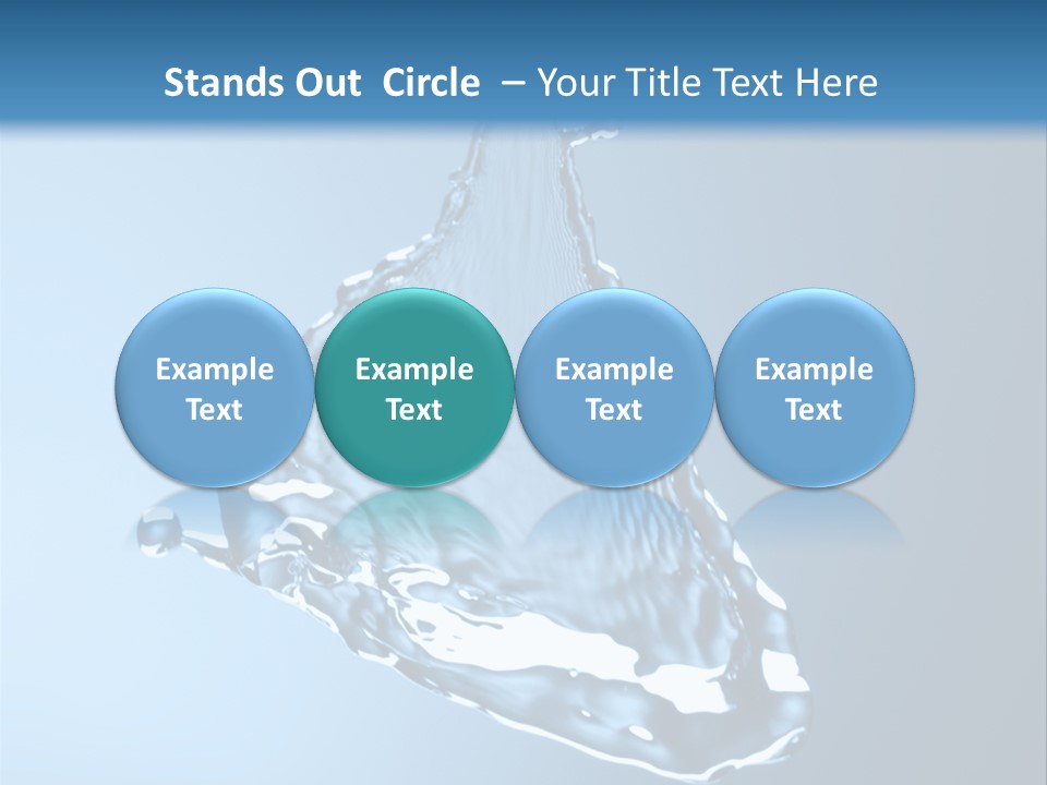 Drops Fire Liquid PowerPoint Template