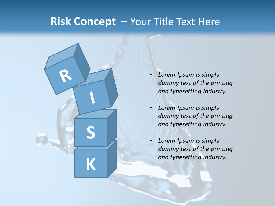 Drops Fire Liquid PowerPoint Template