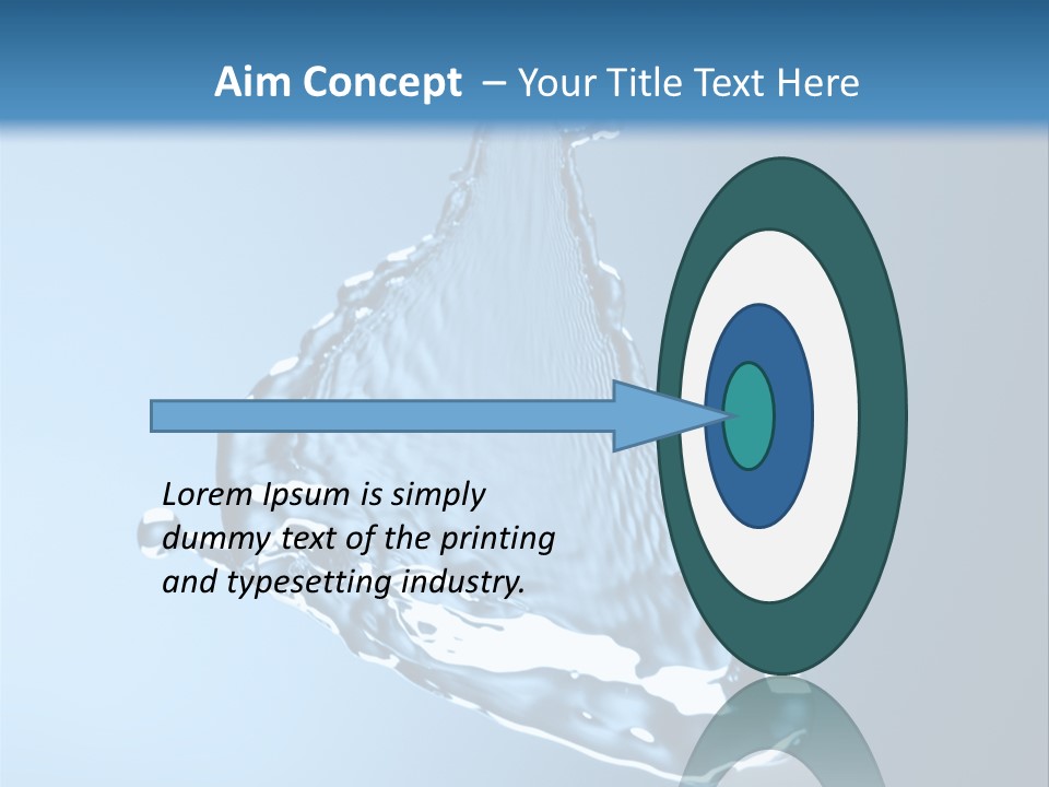 Drops Fire Liquid PowerPoint Template