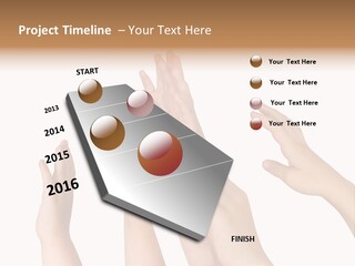 A Group Of Hands Reaching Up Into The Air PowerPoint Template