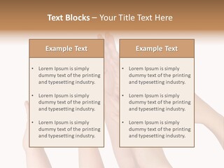 A Group Of Hands Reaching Up Into The Air PowerPoint Template