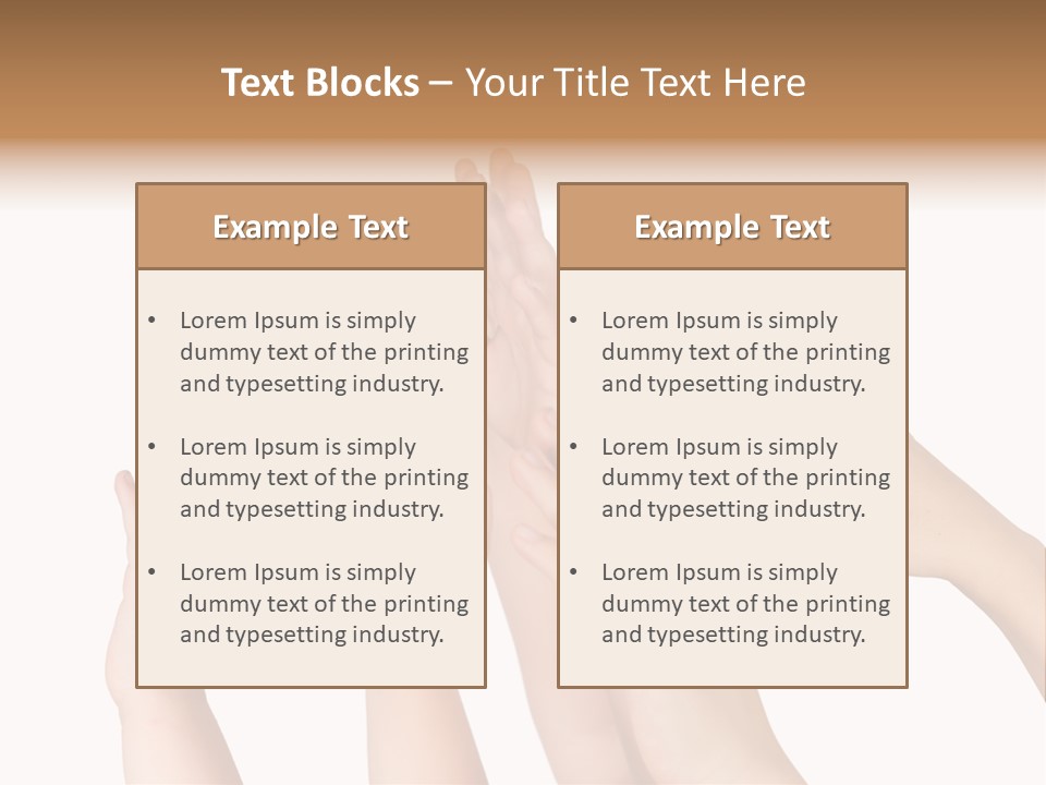 A Group Of Hands Reaching Up Into The Air PowerPoint Template