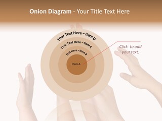 A Group Of Hands Reaching Up Into The Air PowerPoint Template
