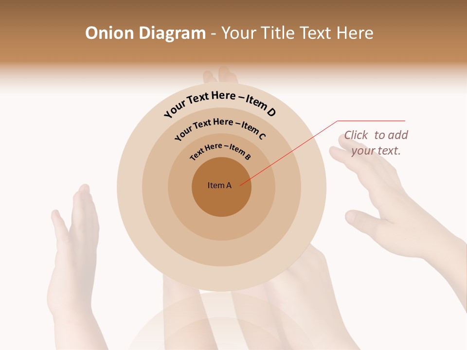A Group Of Hands Reaching Up Into The Air PowerPoint Template