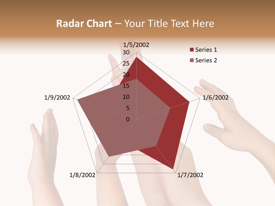 A Group Of Hands Reaching Up Into The Air PowerPoint Template