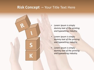 A Group Of Hands Reaching Up Into The Air PowerPoint Template