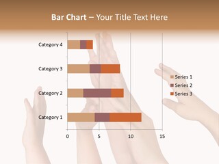 A Group Of Hands Reaching Up Into The Air PowerPoint Template