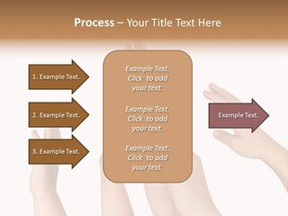 A Group Of Hands Reaching Up Into The Air PowerPoint Template