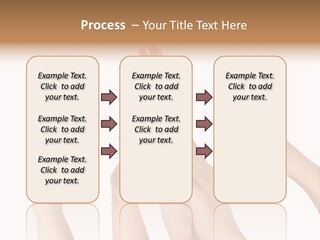 A Group Of Hands Reaching Up Into The Air PowerPoint Template
