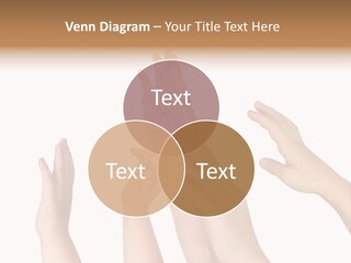 A Group Of Hands Reaching Up Into The Air PowerPoint Template