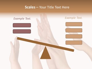 A Group Of Hands Reaching Up Into The Air PowerPoint Template