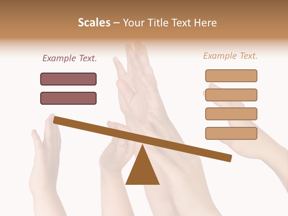 A Group Of Hands Reaching Up Into The Air PowerPoint Template