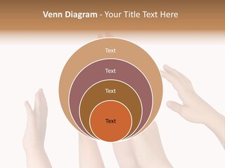 A Group Of Hands Reaching Up Into The Air PowerPoint Template