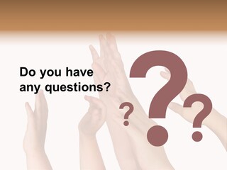A Group Of Hands Reaching Up Into The Air PowerPoint Template