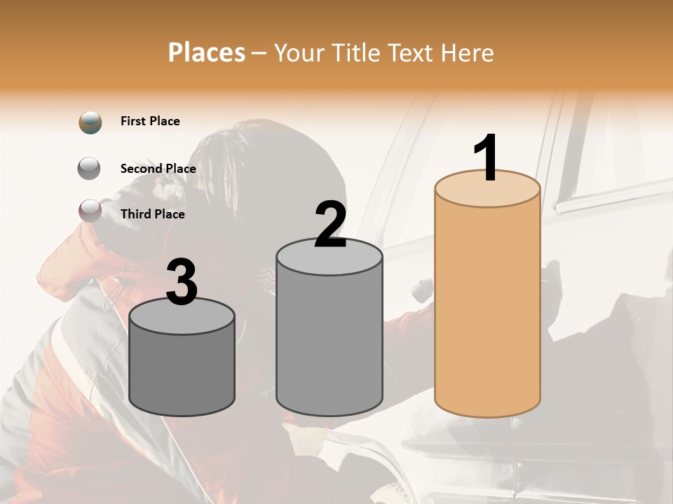 Man Automobile Steal PowerPoint Template