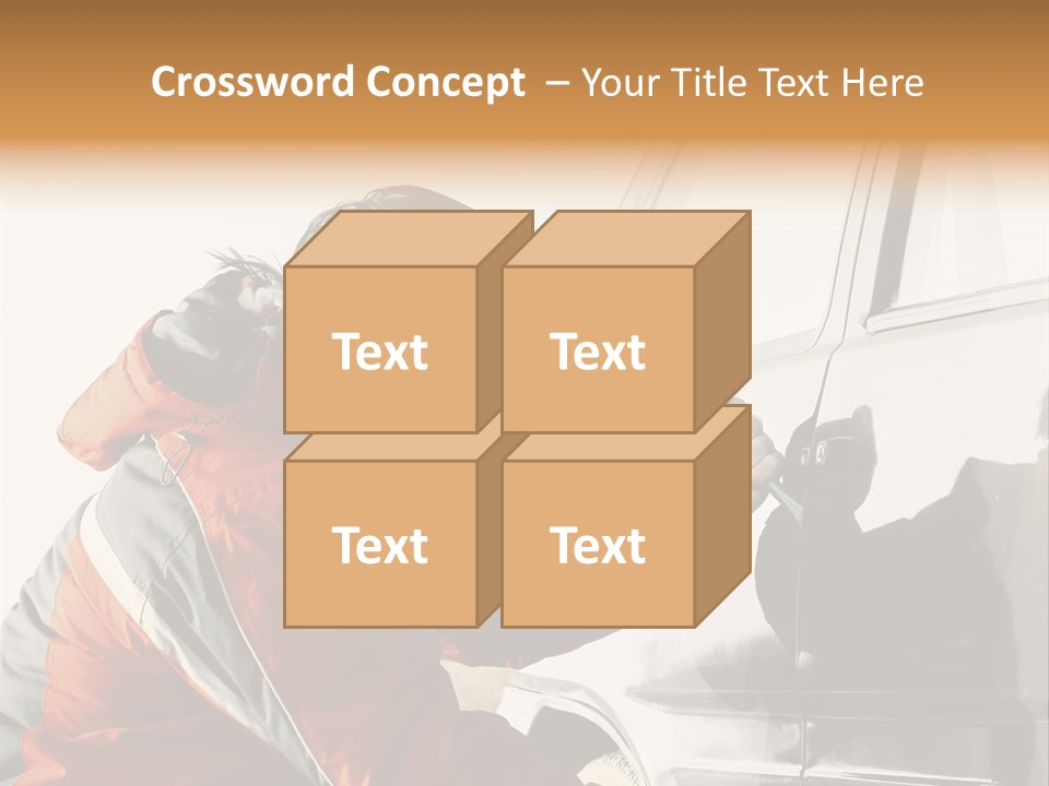 Man Automobile Steal PowerPoint Template