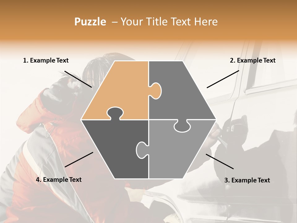 Man Automobile Steal PowerPoint Template