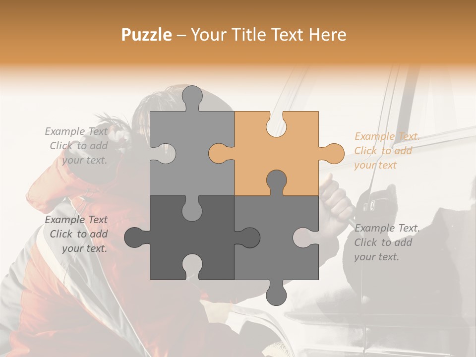 Man Automobile Steal PowerPoint Template