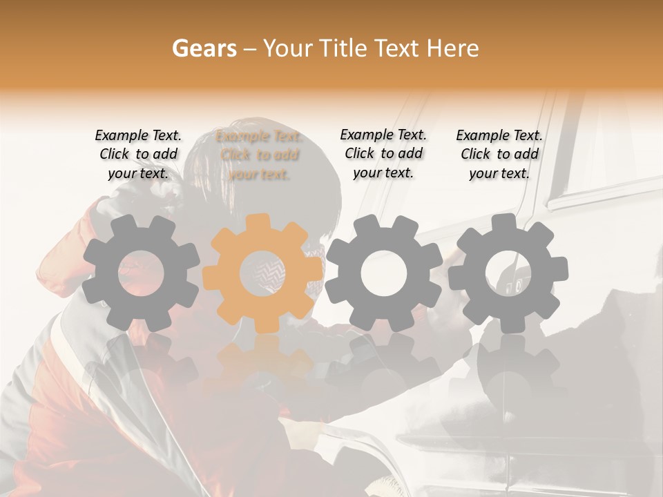 Man Automobile Steal PowerPoint Template