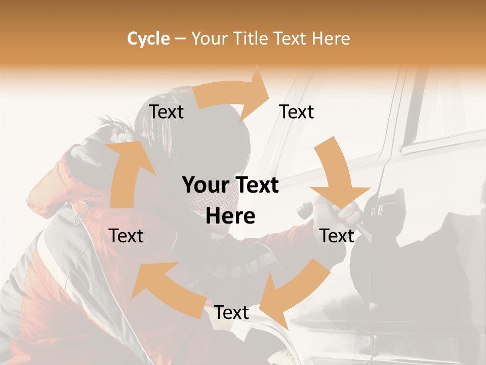 Man Automobile Steal PowerPoint Template