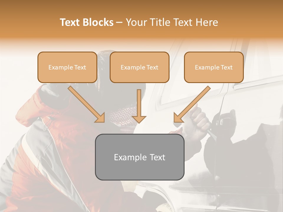 Man Automobile Steal PowerPoint Template
