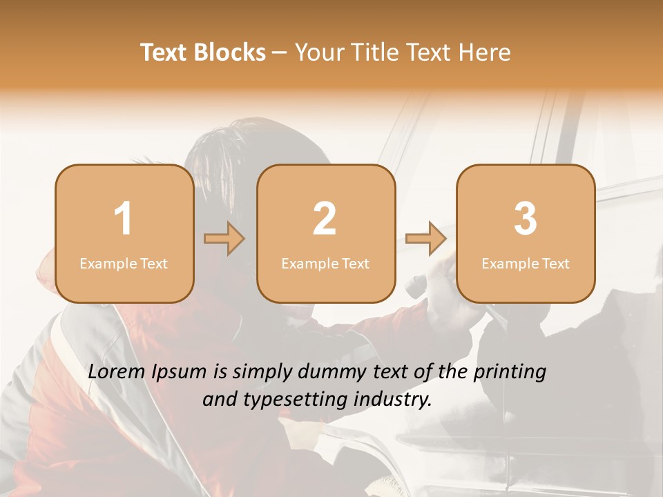Man Automobile Steal PowerPoint Template