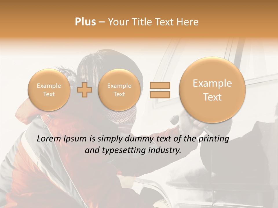 Man Automobile Steal PowerPoint Template