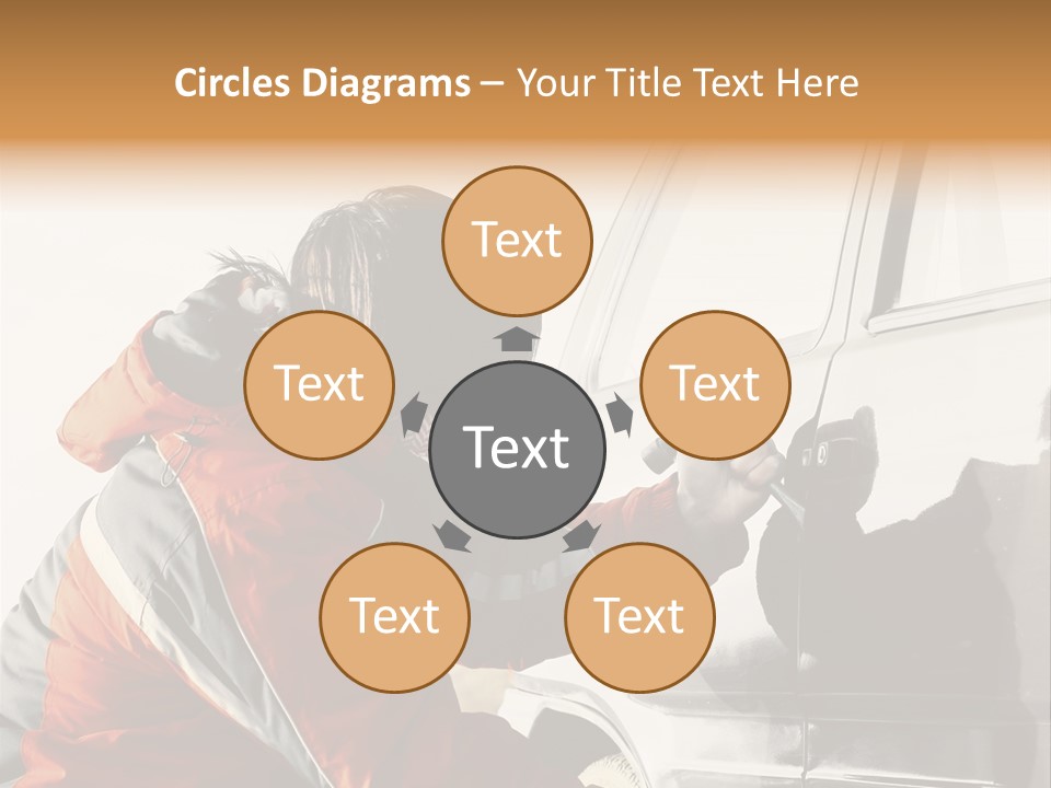 Man Automobile Steal PowerPoint Template